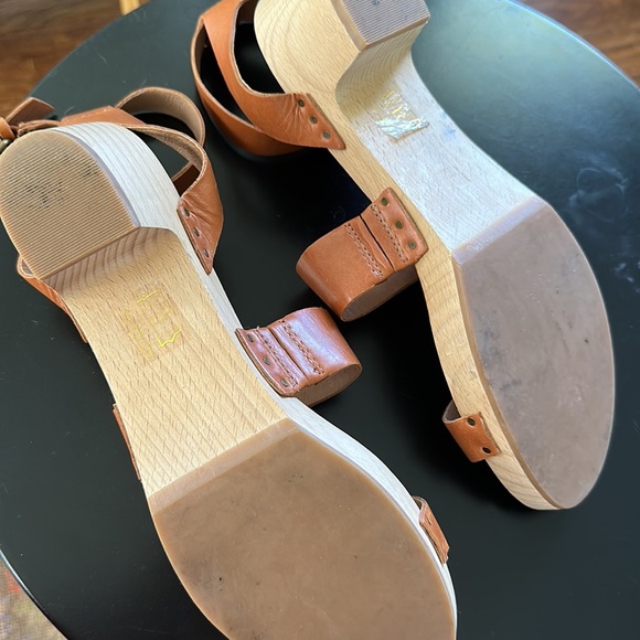 Madewell cognac clog sandals size 8 - Picture 5 of 5